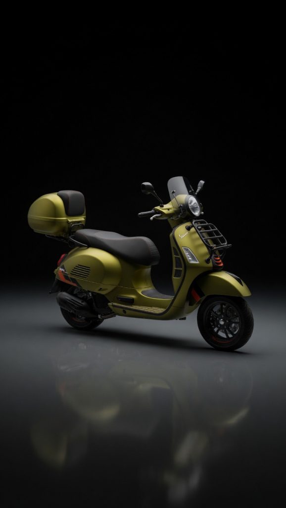 Vespa GTS 310 2026 Vert Mat - Vue Avant du nouveau scooter premium à Tanger.